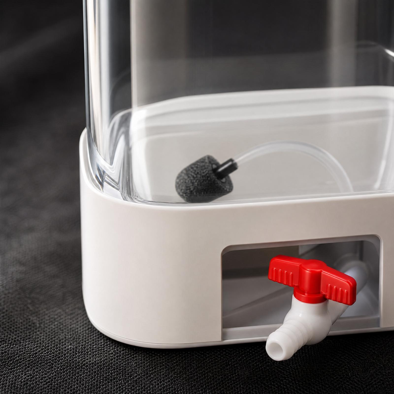 Planted Aquarium Air Stone - Acuario Hidropónico Compacto de Vidrio Borosilicato