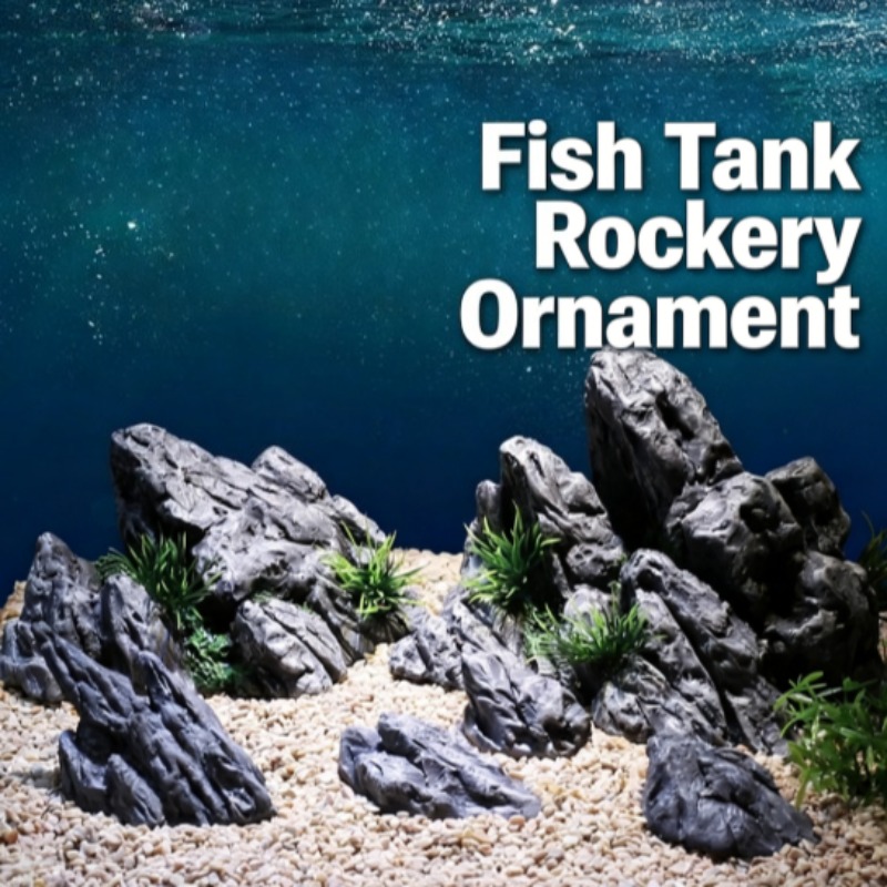 Aquarium Planted Setup - Decoración para Acuario, Simulación de Piedras,