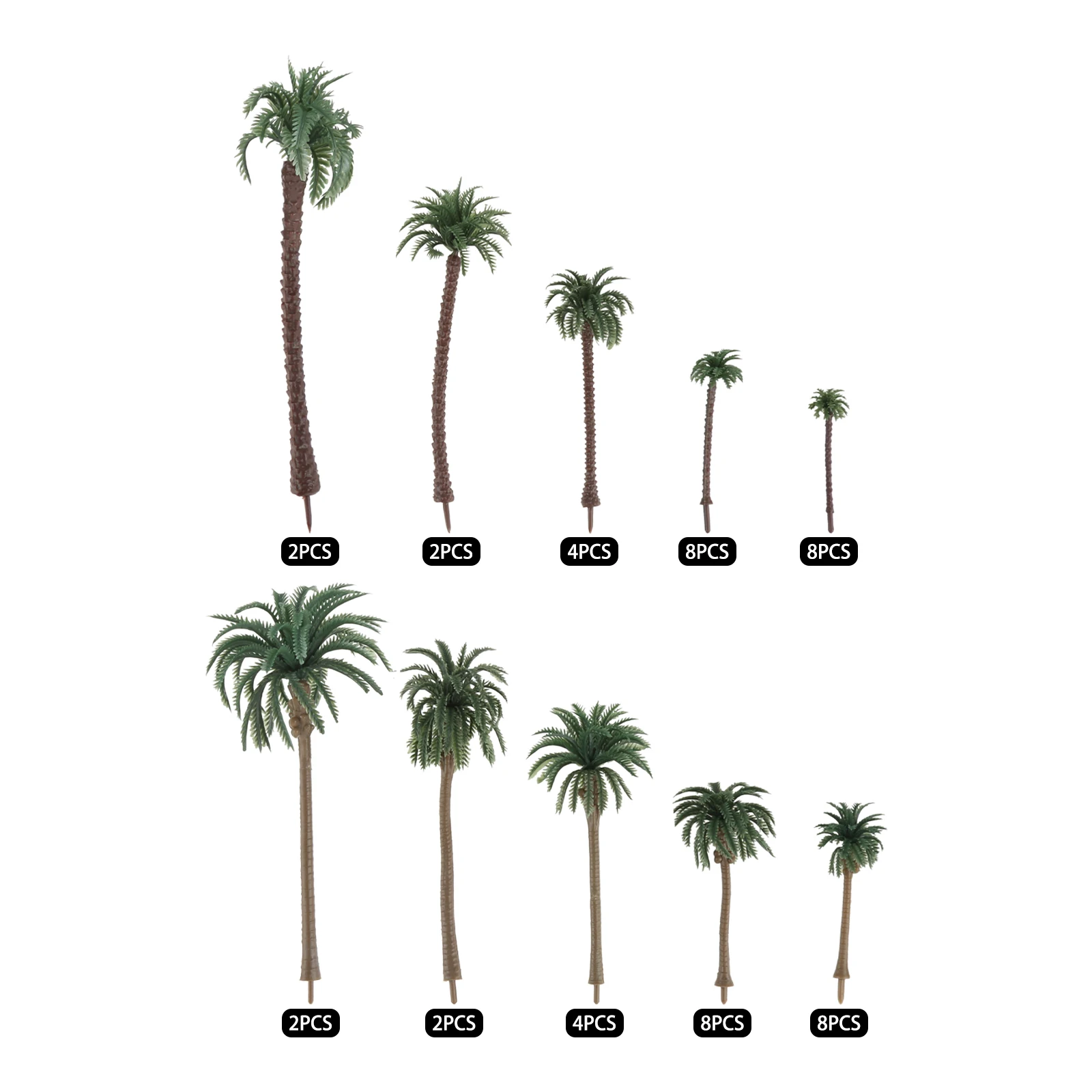 Aquarium Plant Guide - 48 Uds. De palmera de plástico,