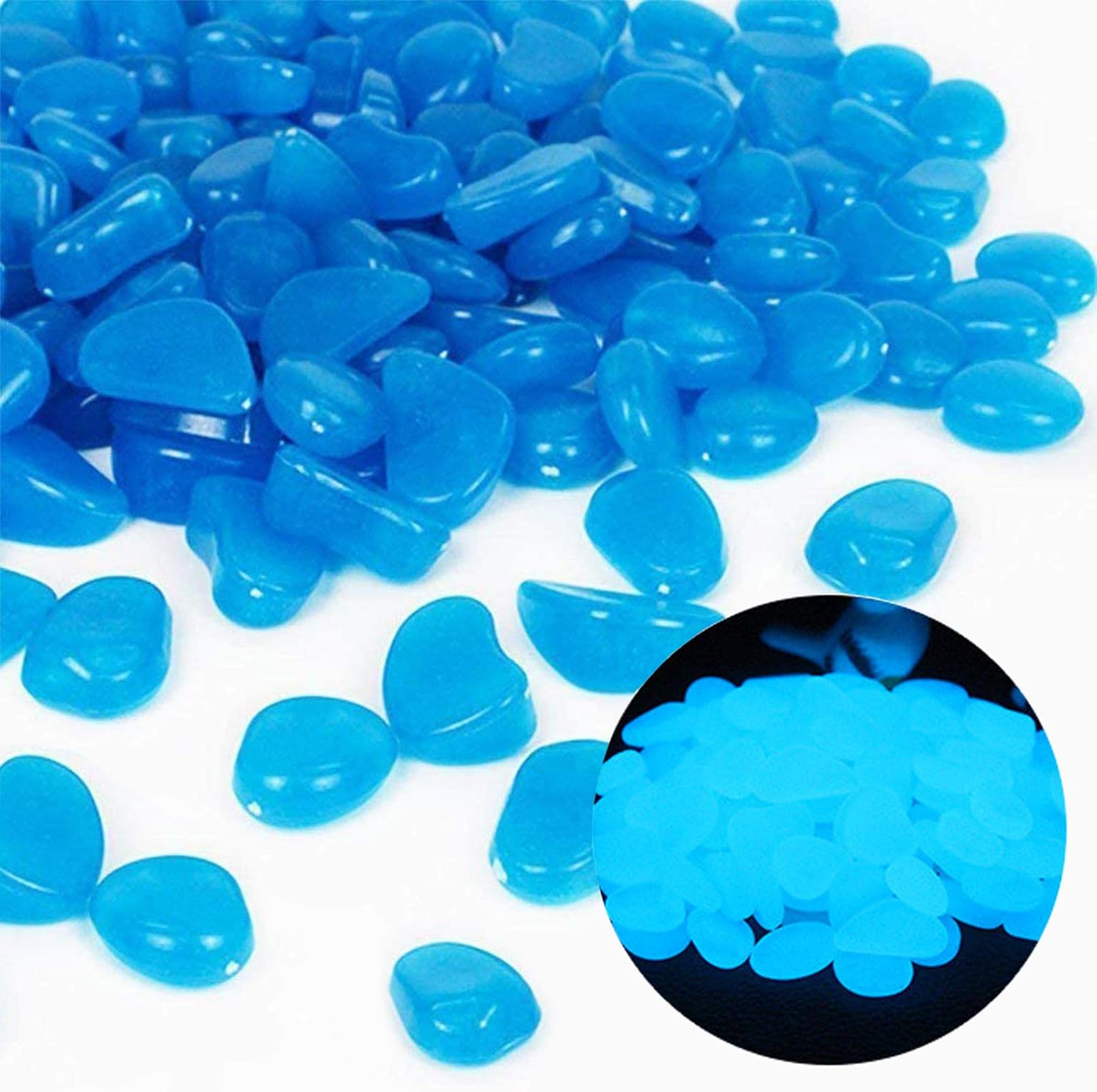 Planted Aquarium Equipment - Rocas para pecera, guijarros azules brillantes