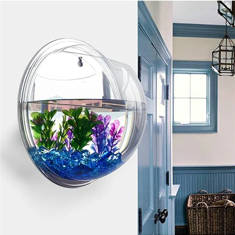 Aquarium Plant Grass - Acuario de pared colgante de acrílico