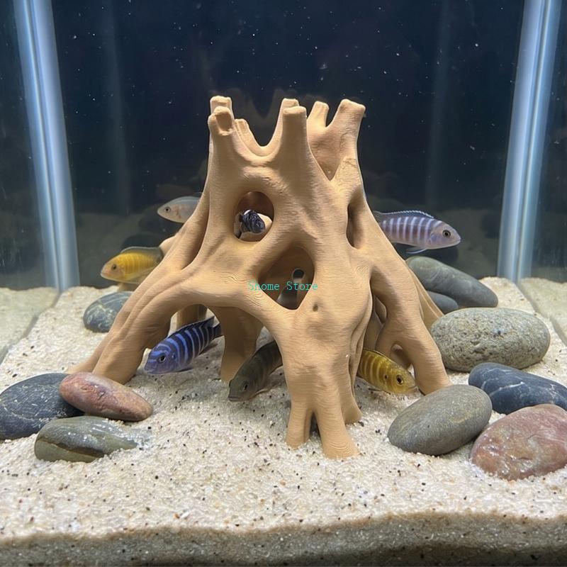 Cueva raíz Natural, escondites - Aquarium Plant Guide reseña y precio