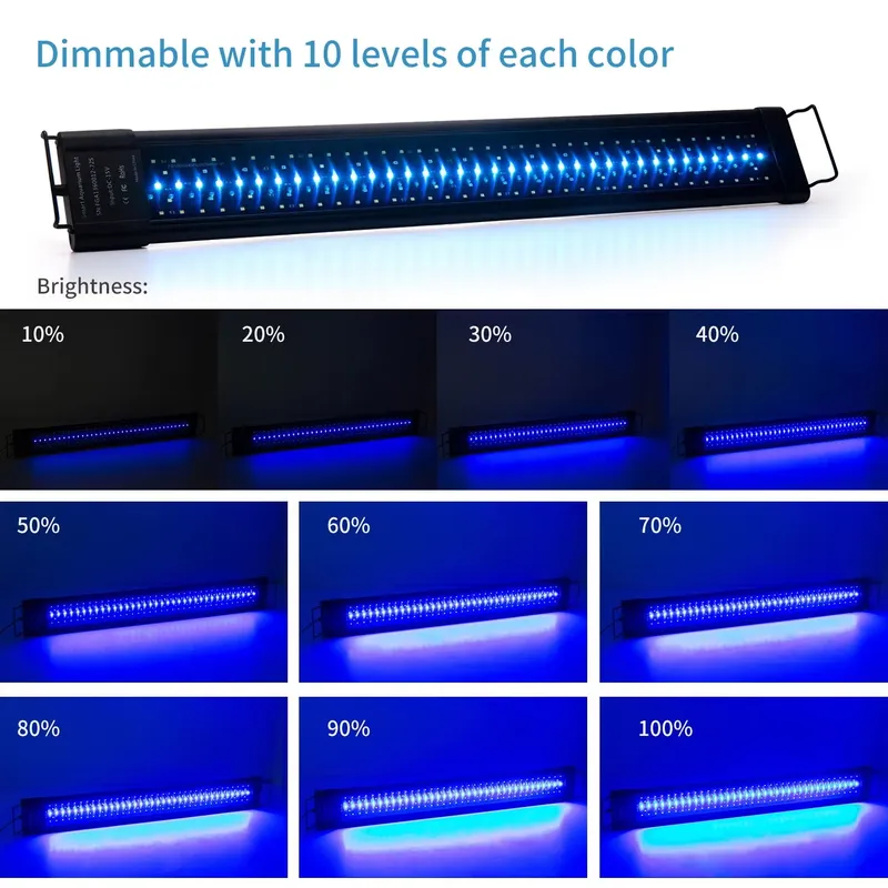 Lámpara LED IP68 de 11.8 Pulga - Planted Aquarium Hours reseña y precio