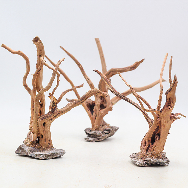 Adornos de madera para paisaji - Aquarium Plant Guide reseña y precio