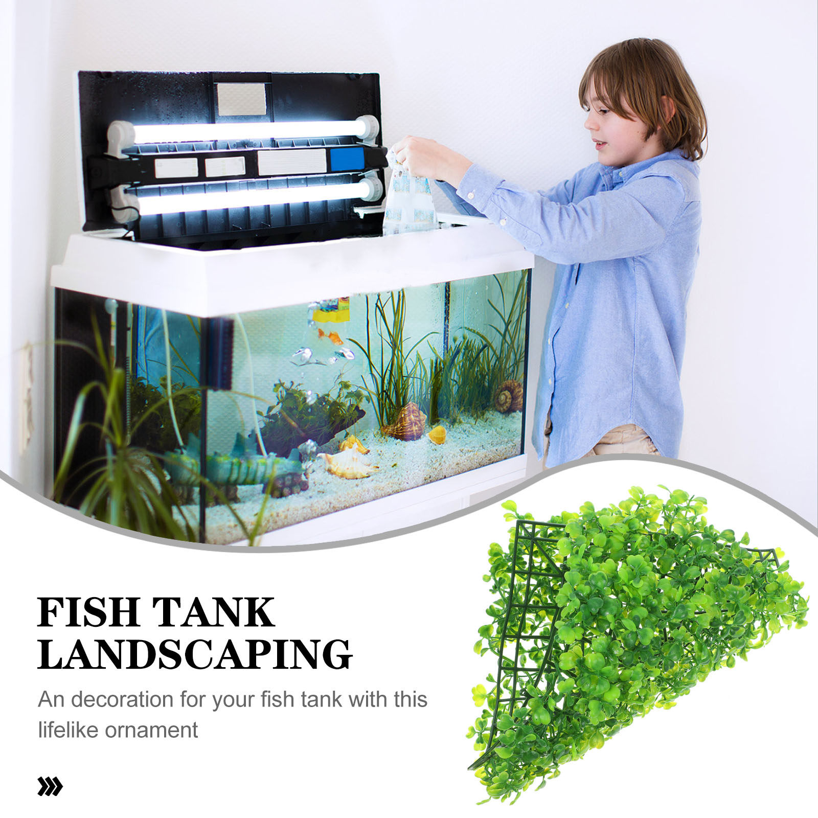 Hierba Artificial para Acuario - Aquarium Plant Grass reseña y precio